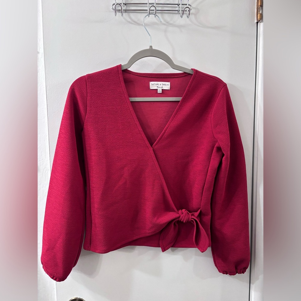 Madewell Women's V-Neck Wrap Blouse